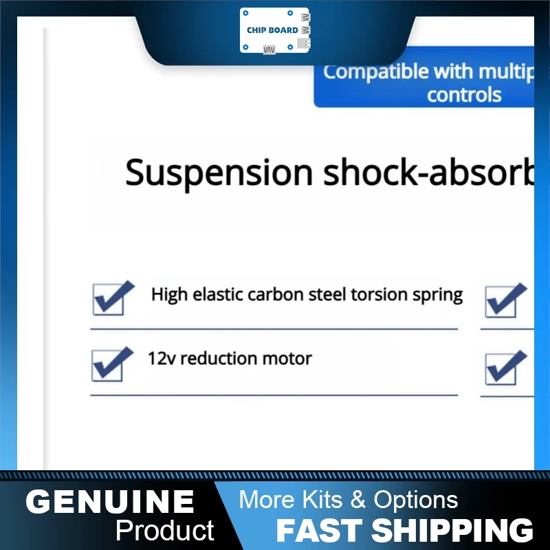 

Hiwonder Tracked Robot Chassis with All-Metal Suspension, Heavy-Duty Shocks, Encoder Motors