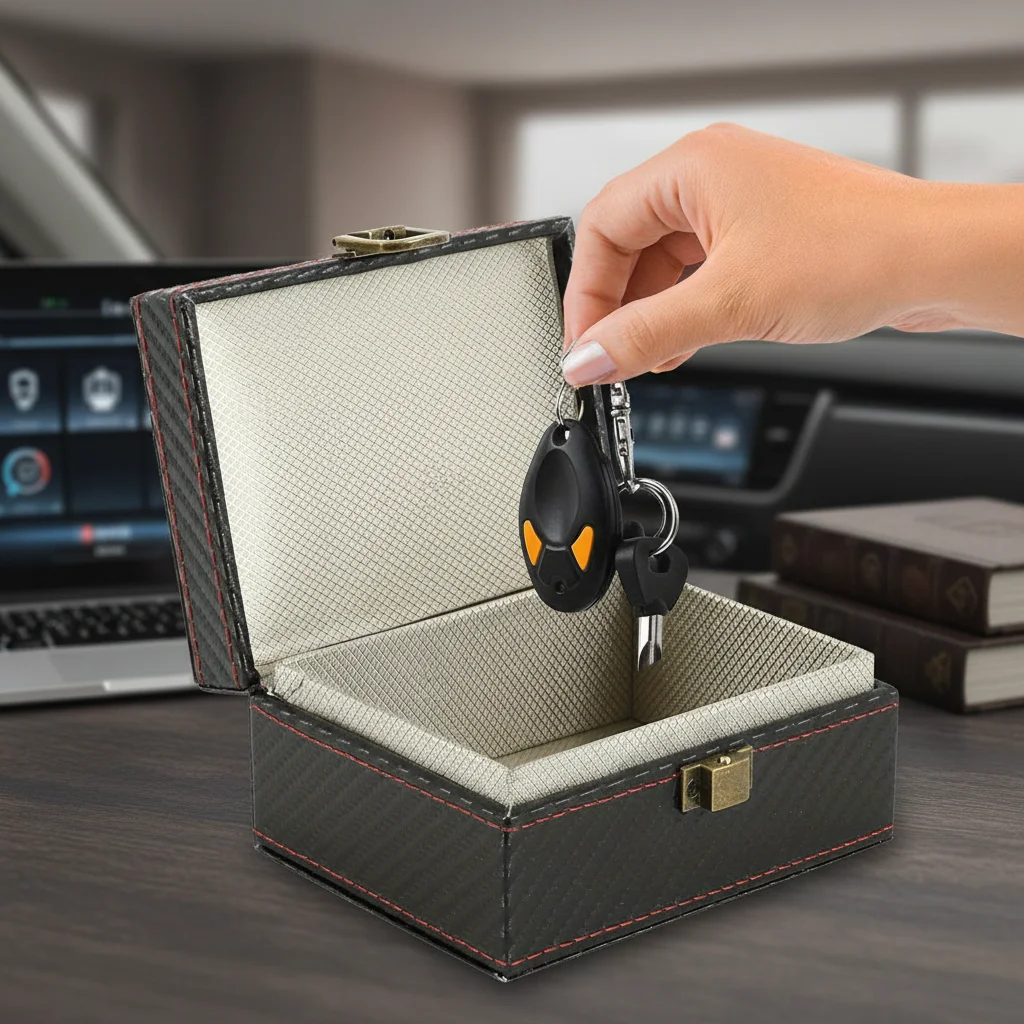 Autoschlüsselbox, Diebstahlschutz, Faraday-Käfig, Signalblockierung für schlüssellose Autoschlüssel, 1 Stück
