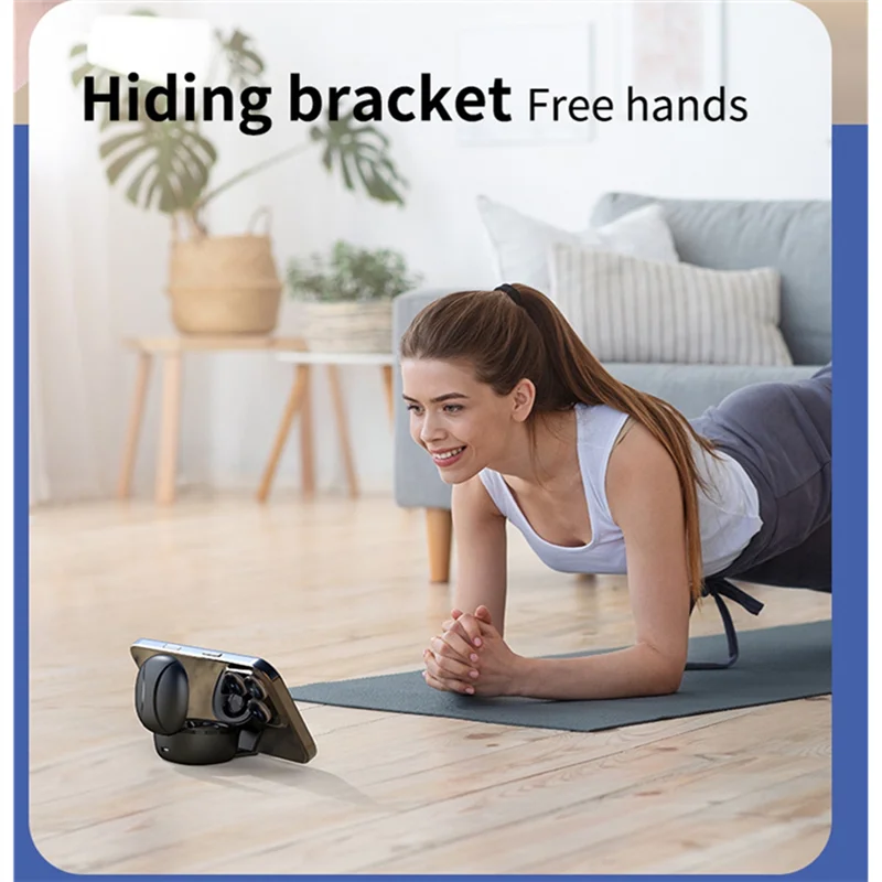 A97I-Wireless Bluetooth Roller Smart Fingertip Ring Remote Control Mouse Mobile Selfie Video Mice Automatic Turner Browsing Whit