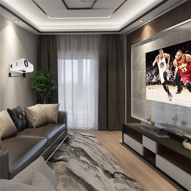 Для XGIMI JMGO Dangbei, совместимый портативный кронштейн для проектора 360° °   Вращающийся универсальный настенный держатель для проектора, винт 1/4 дюйма