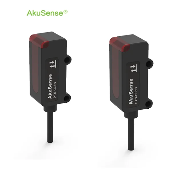 AKUSENSE PTN-D05P 50 مللي متر PNP مصنع منتشر مربع الكهروضوئية الاستشعار صناعة التعبئة والتغليف أتمتة كشف الضوء البصري على