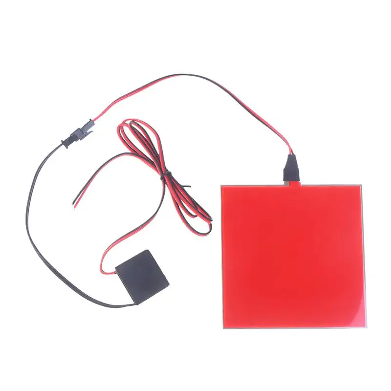 12V 10x10cm EL Flexible Electroluminescent Cold Light Source Cuttable DIY Luminous Frame Backlight Model Environmental Source