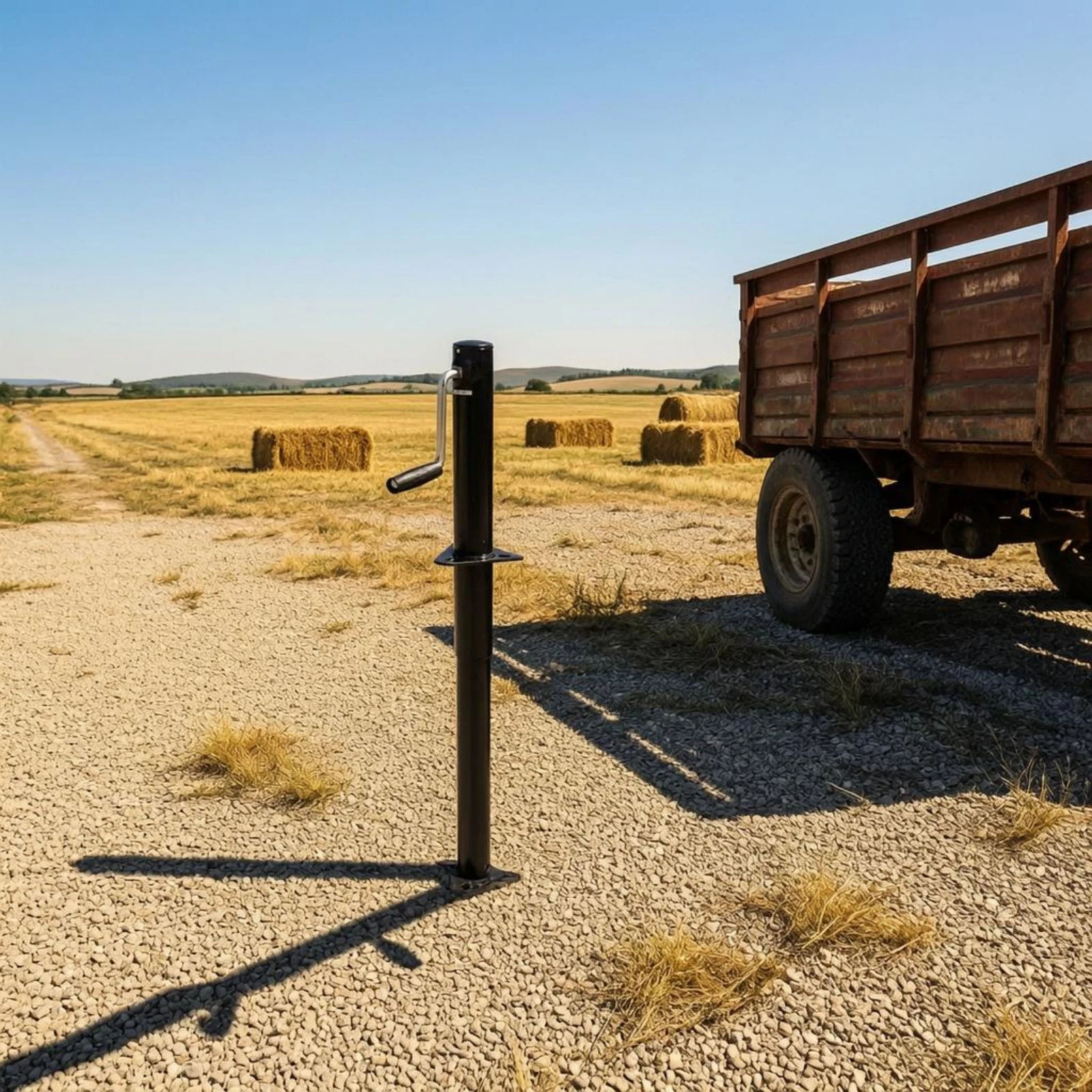 Side-Wind Vehicle Lift Stand Gear Housing Manual Crank Vehicle Lift Heavy Duty Easy Operation for Rv Owners view 5