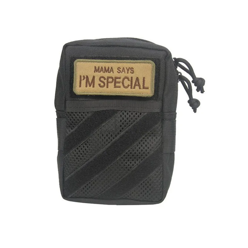 Personalized parts Zipper small bag EDC Sundry outside portable MC Storage waterproof bag Crossbody bag casual shoulder bag