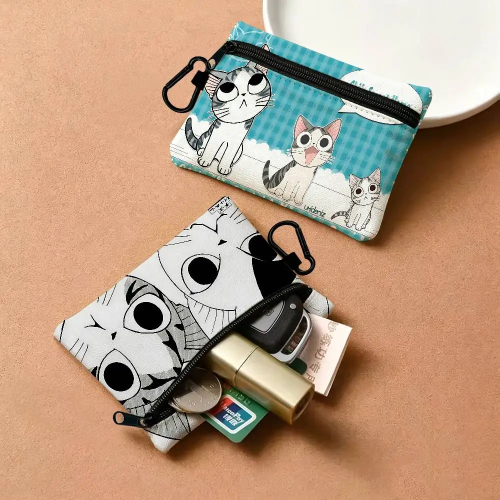 Popular Anime C-ChiS S-Sweet H-Home Daily Carry Oxford Fabric Small Coin Purse Multi-use Storage Pouch For Keys Cards Coins