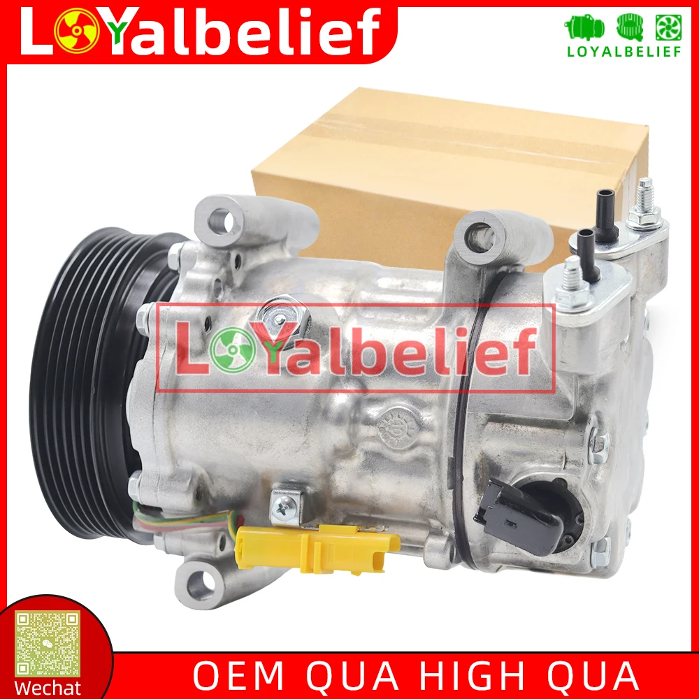 

AC Compressor With Clutch For Citroen DS3 C2 C3 C4 C5 Peugeot 508 308 307 208 207 SD6C12 9651910980 9659875780 9822826880