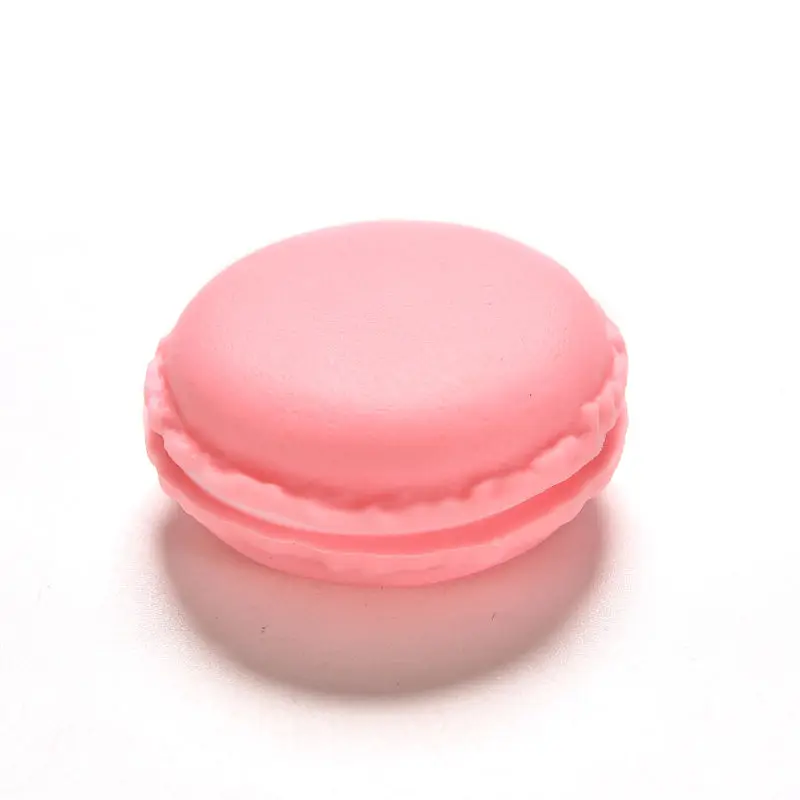 10 pçs mini bonito bolo forma macaron caso caixa de armazenamento de jóias para colar brinco organizador de jóias presente meninas decoração de mesa