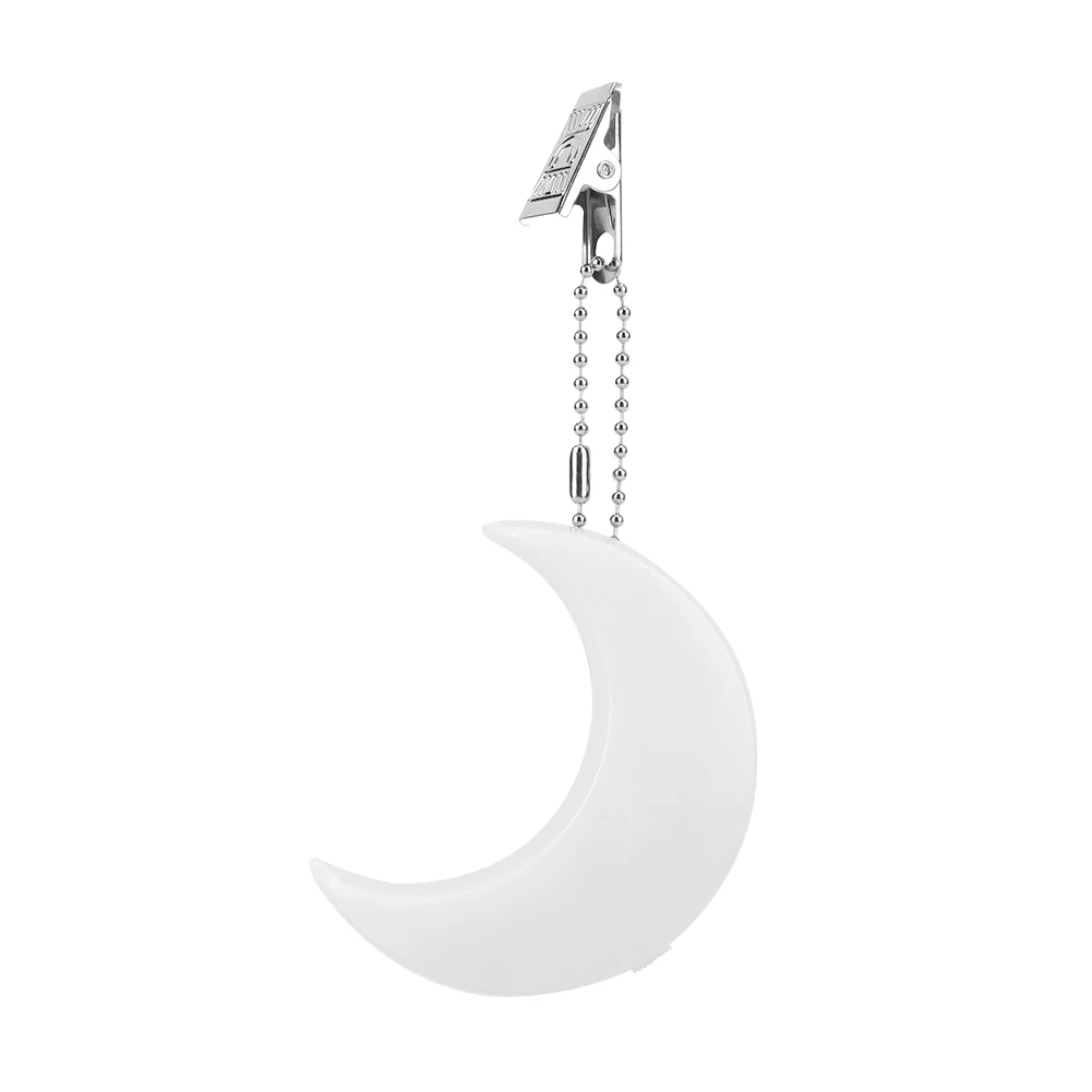 حقيبة إضاءة LED صغيرة على شكل قمر مع حقيبة مستشعر أوتوماتيكية معلقة ضوء ليلي مع مشبك حقيبة يد تعمل باللمس للنساء والفتيات