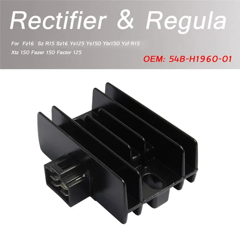 AEA7-54B-H1960-01 Rectifier Regulator For Yamaha Fz16 Sz R15 Sz16 Ys125 Ys150 Ybr150 Yzf R15 Xtz 150 Fazer 150 Factor 125