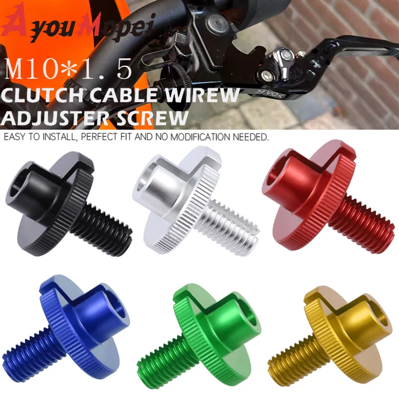 Clutch Cable Wire Adjuster For YAMAHA MT07 MT-07 FZ07 MT09 MT-09 ZF09 FJ-09 YZF-R6 R1 Motorcycle Accessories CNC M10*1.5 Screw