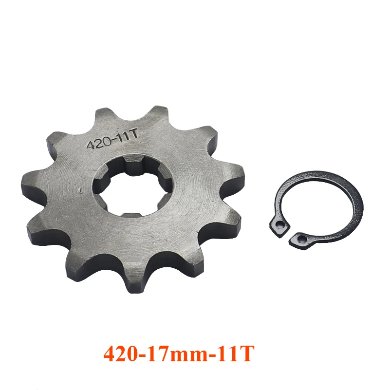 420 10T 11T 12T 13T 14T 15T 16T 17T 18T 19T Zahn 17mm Vorderes Motorritzel für 50-125cc Motorrad Pit Dirt Bike ATV Go-Kart