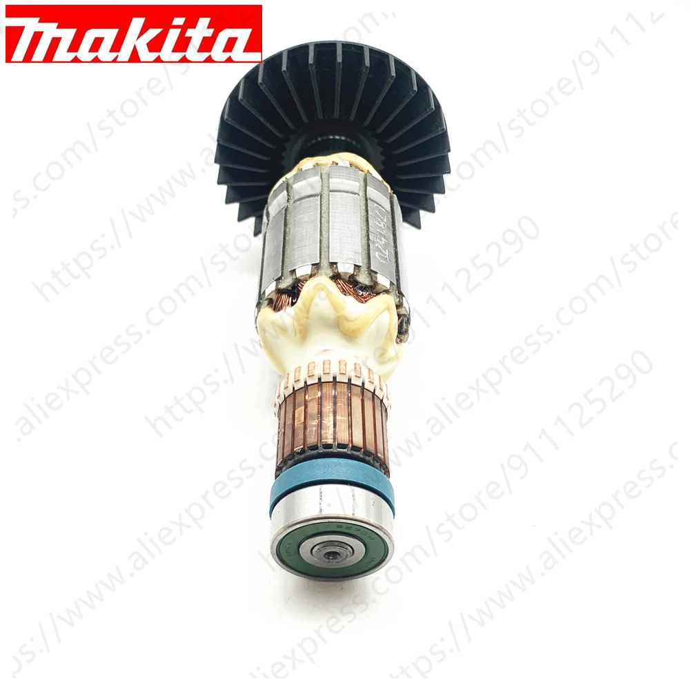 Armature โรเตอร์สำหรับ Makita HR2600 HR2601 HR2610T HR2610 HR2630 HR2631F HR2611FT HR2630T HR2631FT HR2611F 515359-7 518157-8