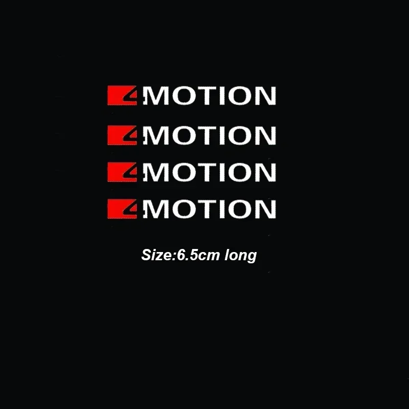 

4Pcs 4Motion Car Sticker Decal For Volkswagen Rline Magotan Touareg Troc GolfR R36 Talagon