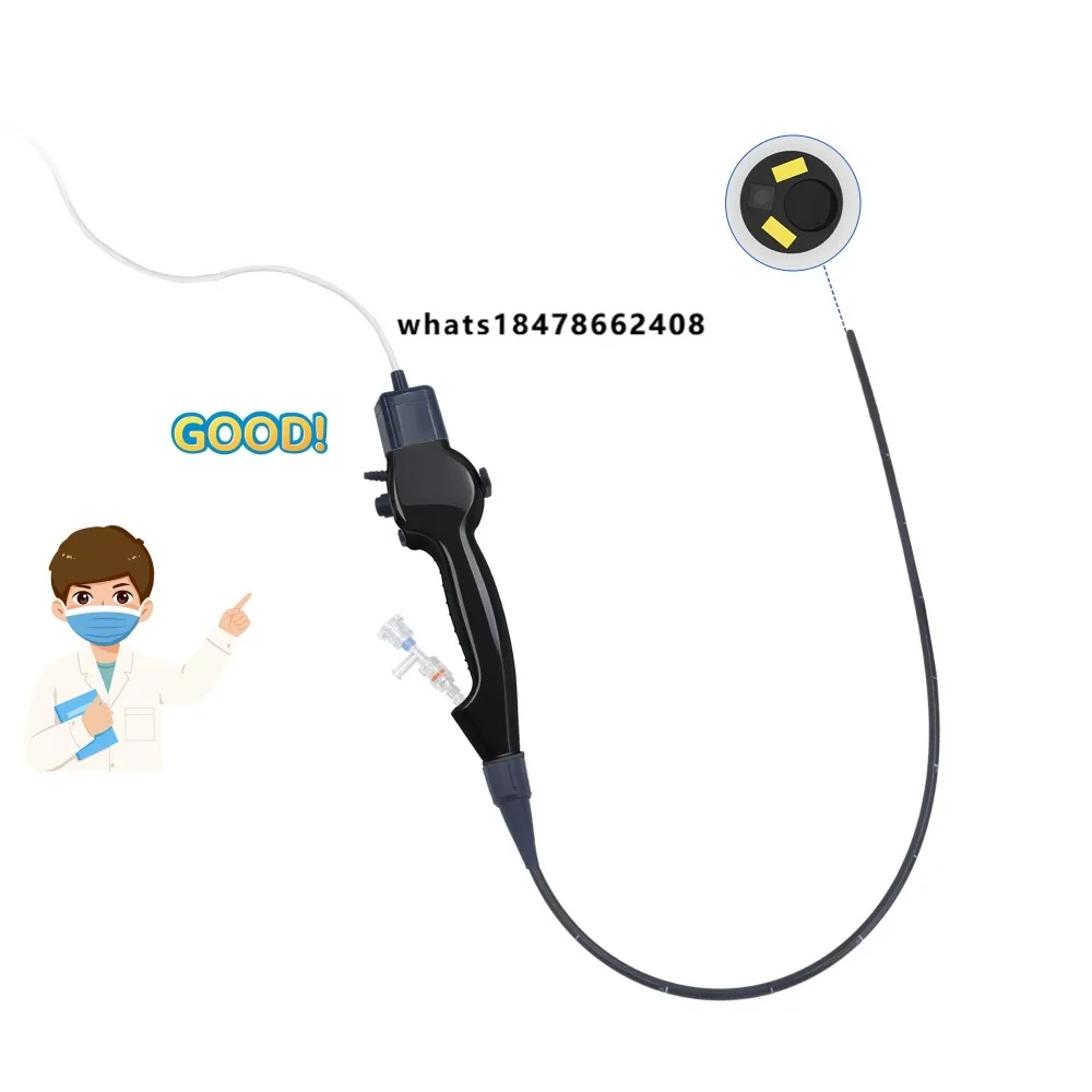 Cost-effective USB veterinary laryngoscope endoscope, 5.8mm flexible with forceps, suitable for human and animal