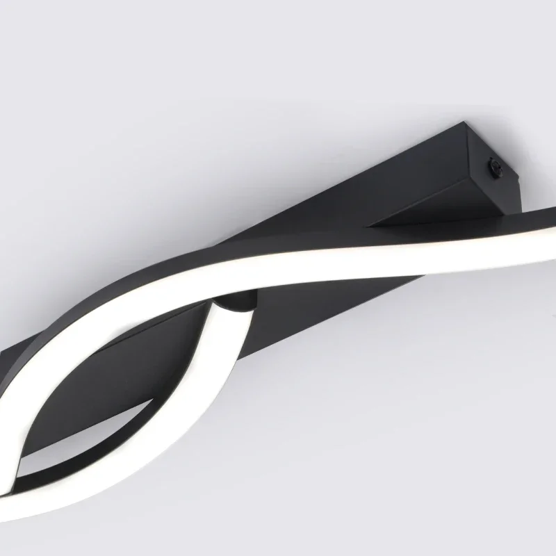 لطيفة الحديثة الحد الأدنى ضوء السقف الأسود غرفة نوم قلادة LED مصباح السقف تصميم للمنزل ديكور غرفة المعيشة مكتب الداخلية #6
