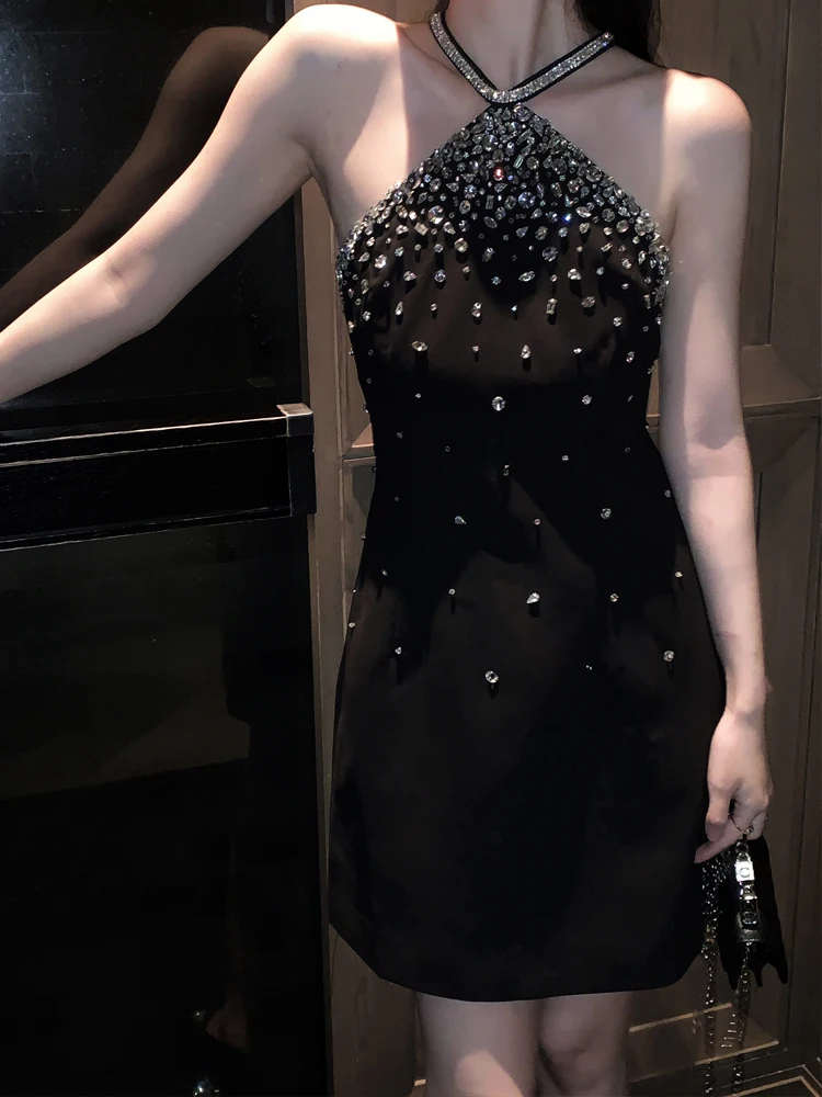 

Ele Heavy Beading Evening Dr Slim Fit High Waist A-Line Skirt Casual Sle Juicecola Ladies Faion Polyester Fiber