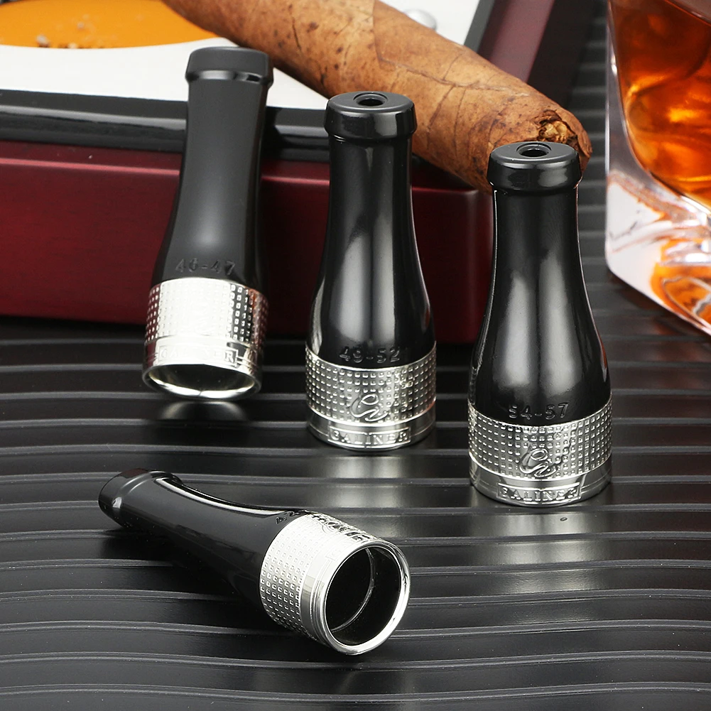 

GALINER Cigar Gadgets Portable Cigar Ashtray Holder Pure Copper Resin Cigar Pipe Mouthpiece Travel Smoking Tool