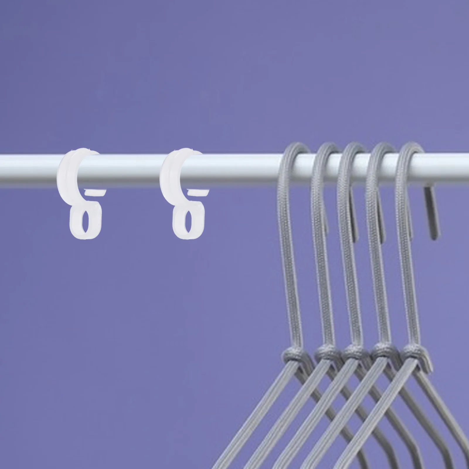 

100Pcs Windproof Hook for Coat Hanger Non-Slip Retaining Clip Creative Drying Rack Accessory