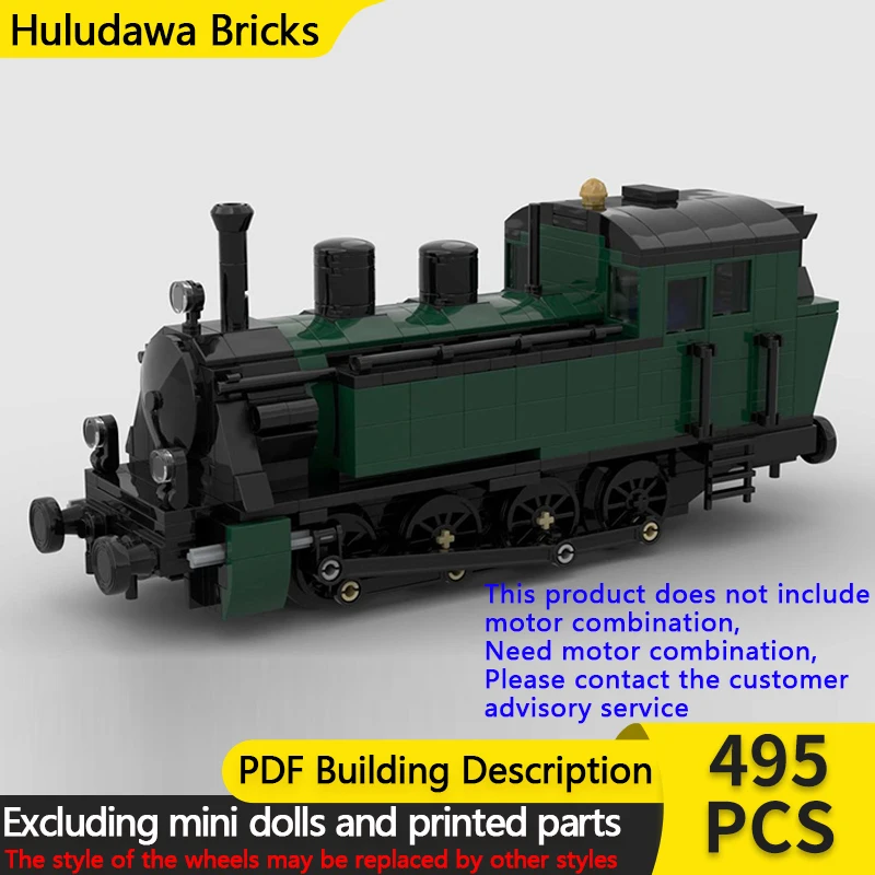 

Модель городской автомобиль MOC, строительные кирпичи, железная дорога BR98, паровоз, модульная технология, подарки, праздник, сборка, детские игрушки, костюм