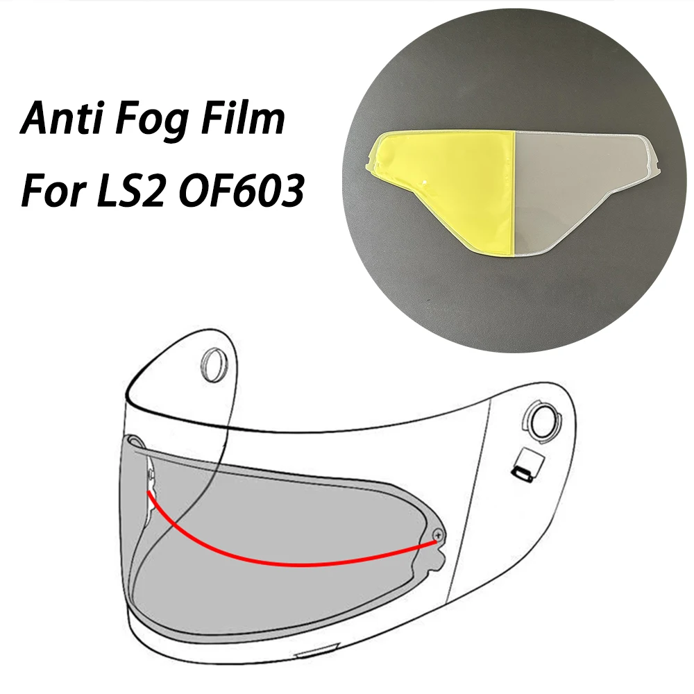 

Motorcycle Helmet Visor Patch Film For LS2 OF603 Visor Anti Fog Film