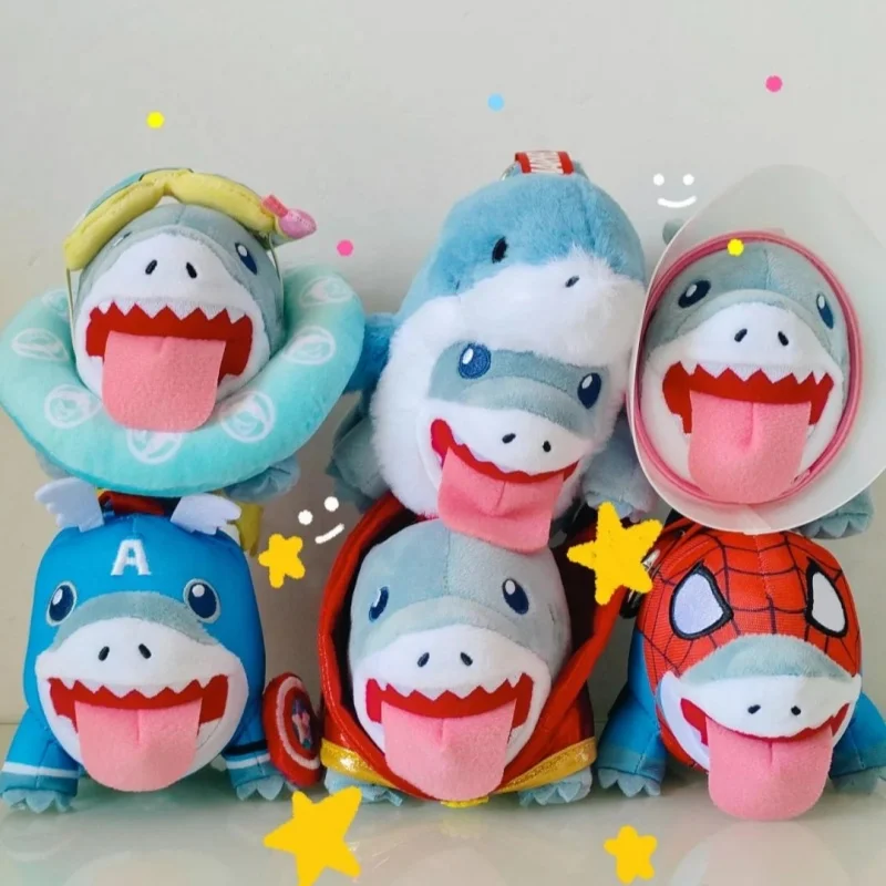 

In Stock Hot Toys Jeff The Land Shark Blind Box Cosbi Plush Keychain Mystery Box Trendy Toy Fashion Pendant Collection Toy Gift