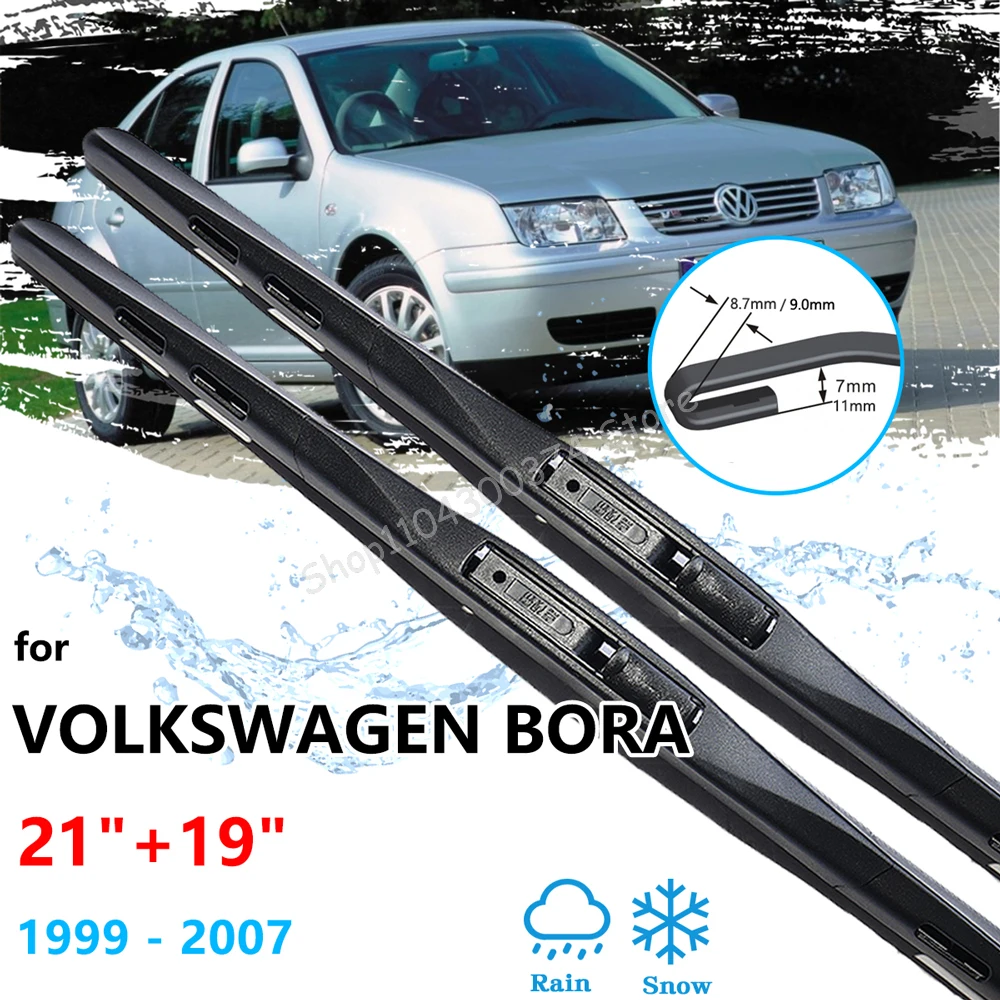 

For Volkswagen VW Bora Jetta 1999~2007 Wiper Blades Brushes Cutter Window Windshield Windscreen Cleaning U J Hook Car Accessorie