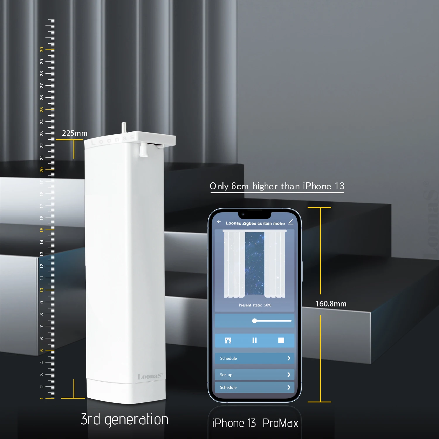 Imagem -06 - Tuya-smart Electric Curtain Motor Wifi 3rd g Motorized System Track Rod Intelligent Support Alexa Google Assist