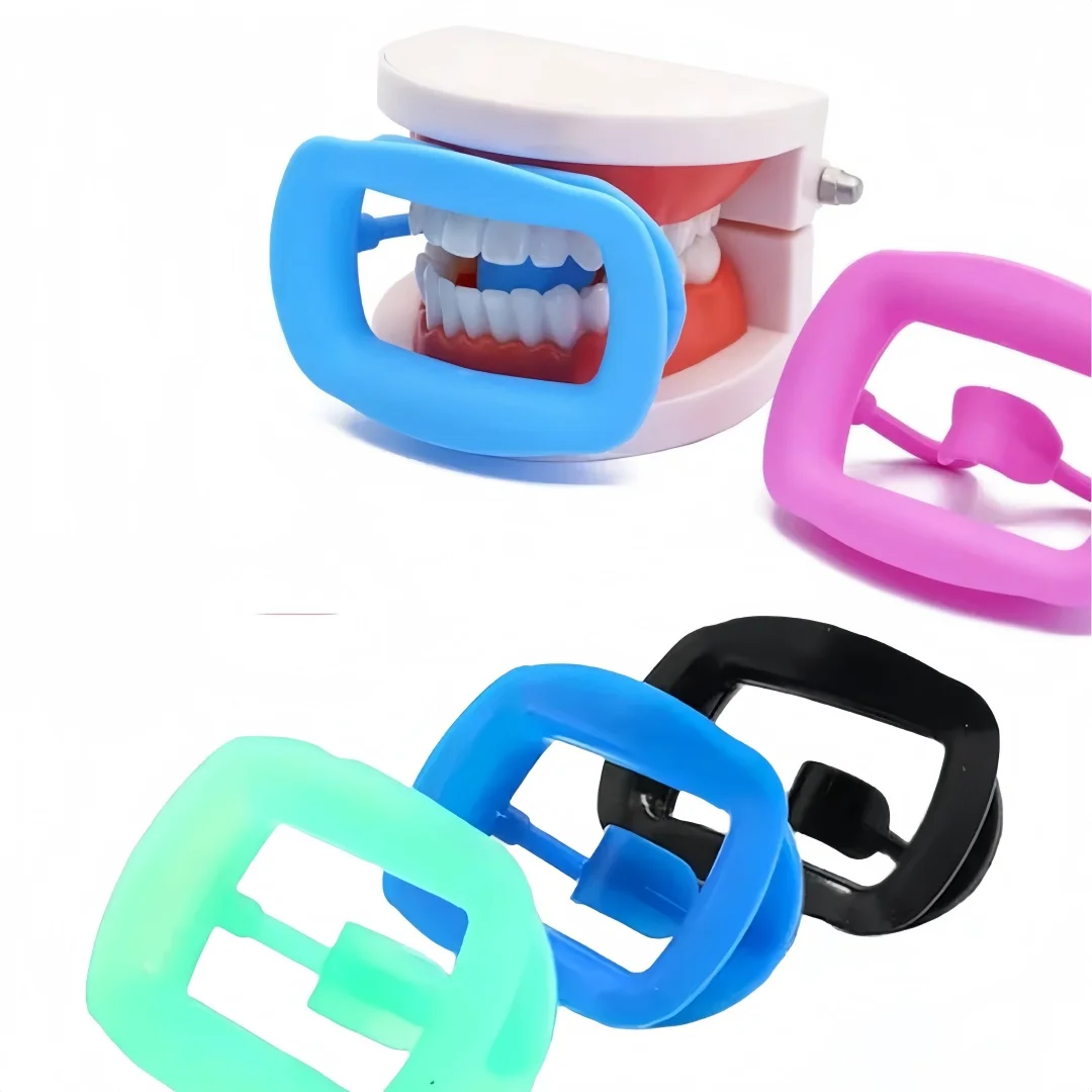 

Silicone Cheek Retractors O-Shape Mouth Props Oral Bite Pad High Temp Sterilizable Cheek Dilator Mouth Opener Intraoral Support
