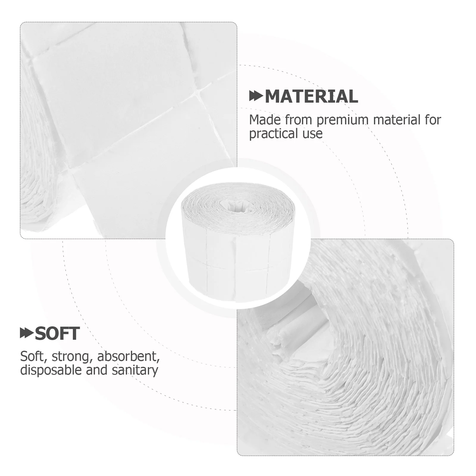 Tampons dissolvant de vernis à ongles jetables, 500 pièces, Non tissés, déchirés, fournitures de nettoyage des ongles pour outils de pédicure, retrait du Gel, Salon de maison