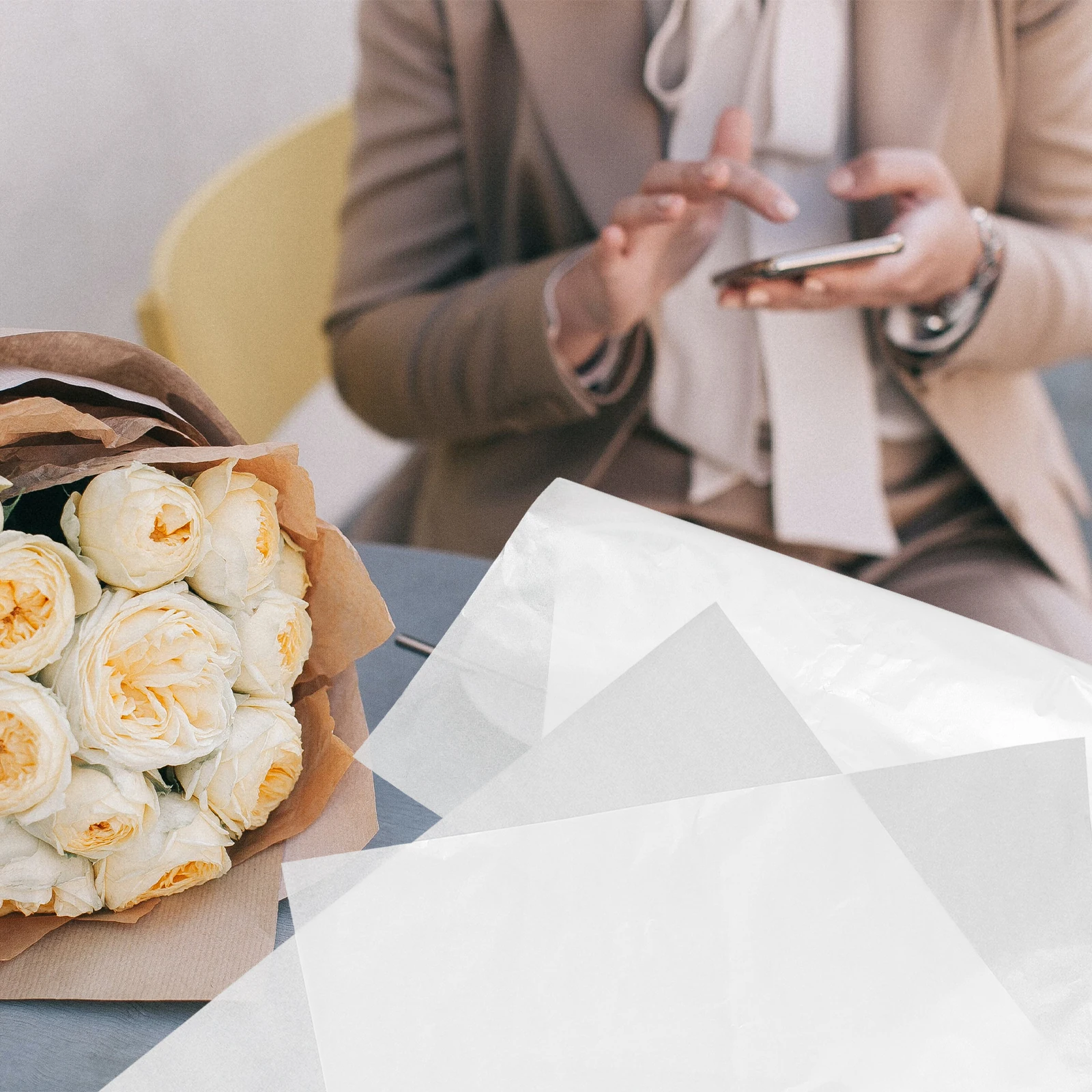 

20 Sheets Thickened Wrapping Paper for Flowers Cakes Gift Tissue Paper Waterproof Elegant Decorative Holiday Presents Packaging