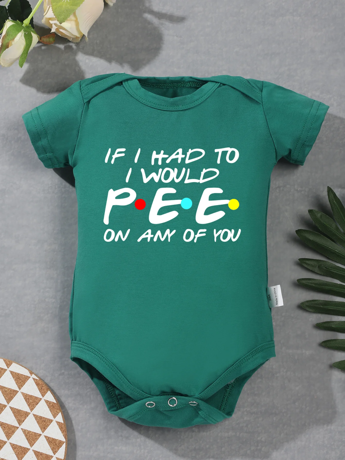 Newborn Short Sleeve Toddler Rompers Baby Boy Girl Bodysuit Infant Jumpsuit Fashion If I Had To I Would Pee On Any of You