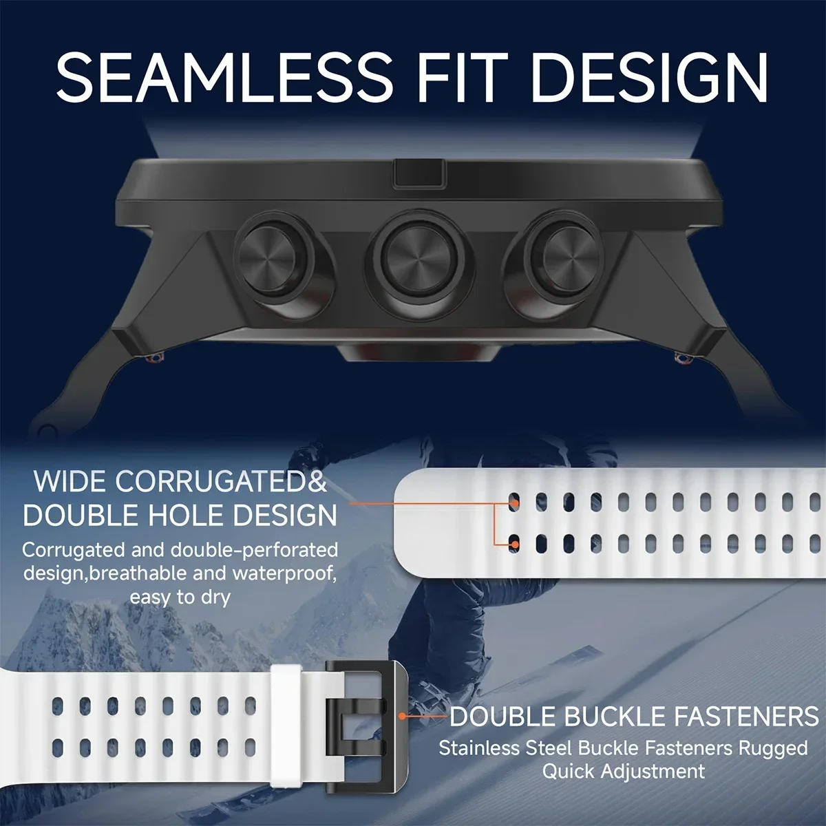 22 مللي متر حزام سيليكون لـ HAYLOU IRON NEO/Solar 5/Neo Sport Ocean Band لساعة Haylou 2 Pro 4 4S/S8 S6 R8 RS5/GST/Solar PlusRT3 #6