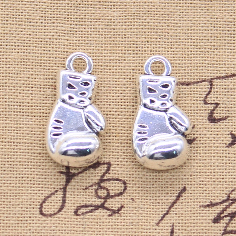 5pcs Charms Boxing Glove 27x14x8mm Tibetan Silver Color Pendants Antique Jewelry Making DIY Handmade Craft