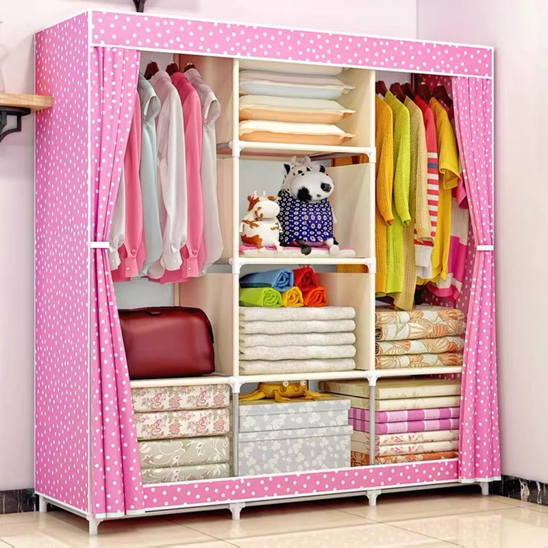 DIY Non-woven fold Portable Storage  furniture When the quarter wardrobe  Cabinet bedroom furniture wardrobe bedroom organ