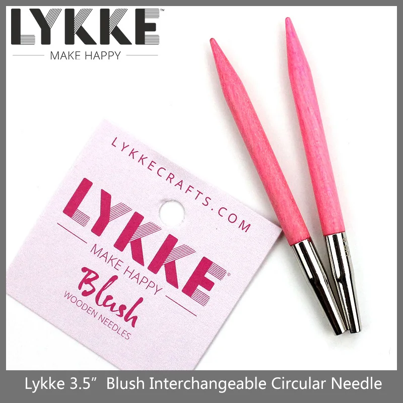 LYKKE Blush 3.5\'\'/7cm Interchangeable Knitting Needles Tip