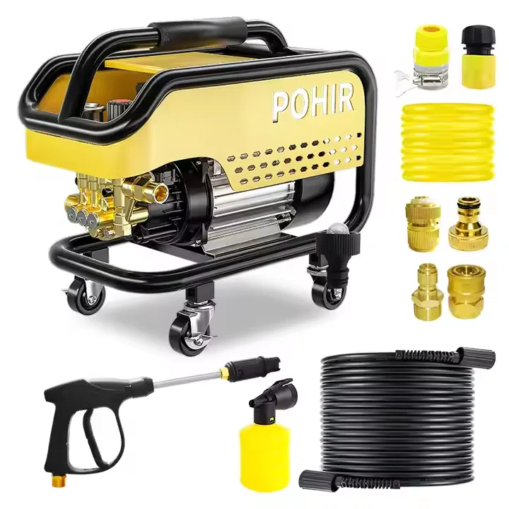 NEW Design Car Wash Machine Spray Gun Steel Pipes Nozzles 1700PSI High Power Pressure Washer Roof Bike Surface Wheel Cleaner