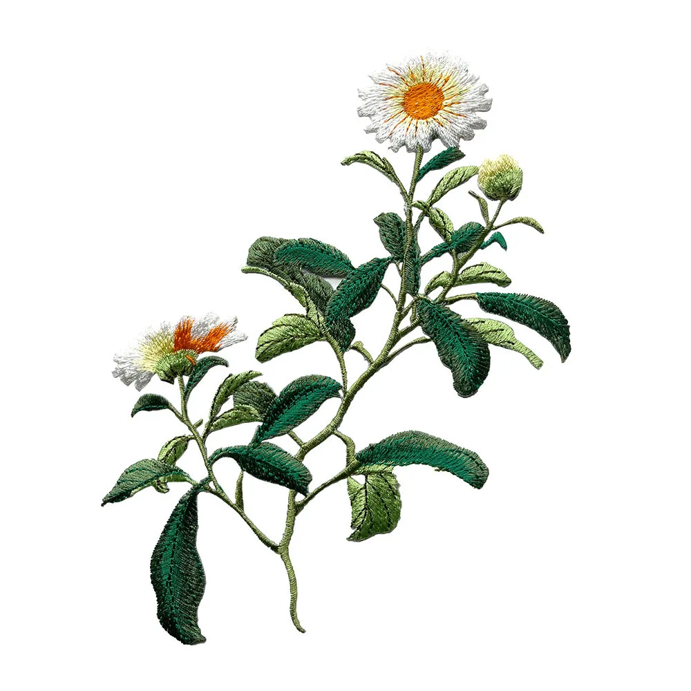 One Piece Daisy Stickerei Patch, modisches Eisen auf für Kleidung, Taschen, DIY, Bekleidungszubehör
