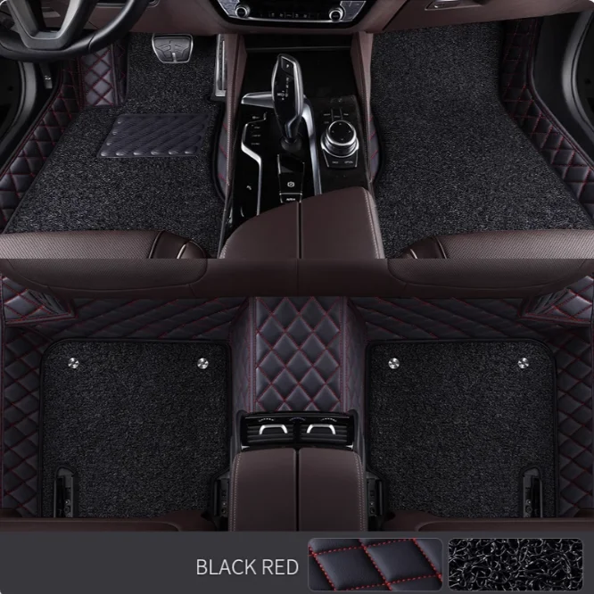 

For Hyundai Genesis Auto Double Layer Car Floor Mats Custom Fit Carpets Foot Liners Car Accessories