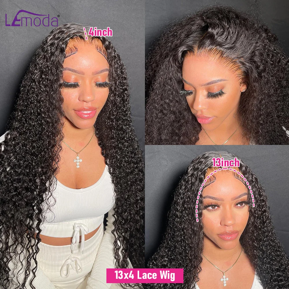 13x4 13x6 Real HD Lace Frontal Human Hair Wig Brazilian Curly Wave 5x5 Closure Wig Real HD Full Frontal Lace Wig For Black Women