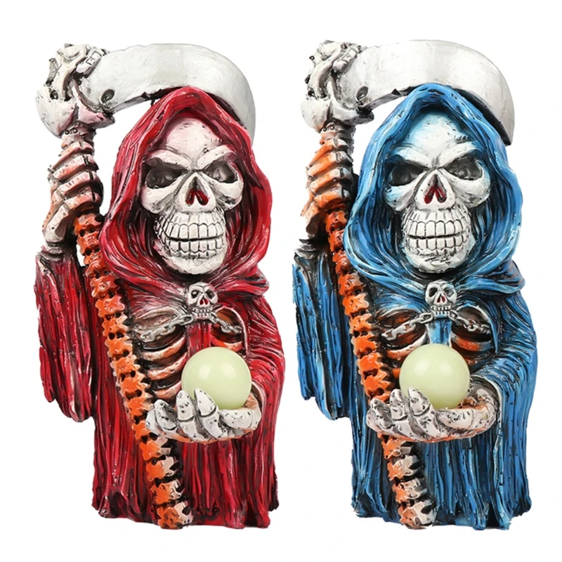 

Horrible Scary Supplies for Halloween Resin Sculpture Skeleton Crafts Horrible Ornaments Home/Study Gift