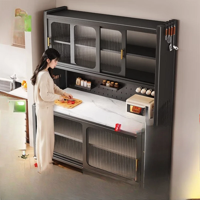 

Kitchen multi-functional shelf, rock slab dining side cabinet, integrated storage cabinet