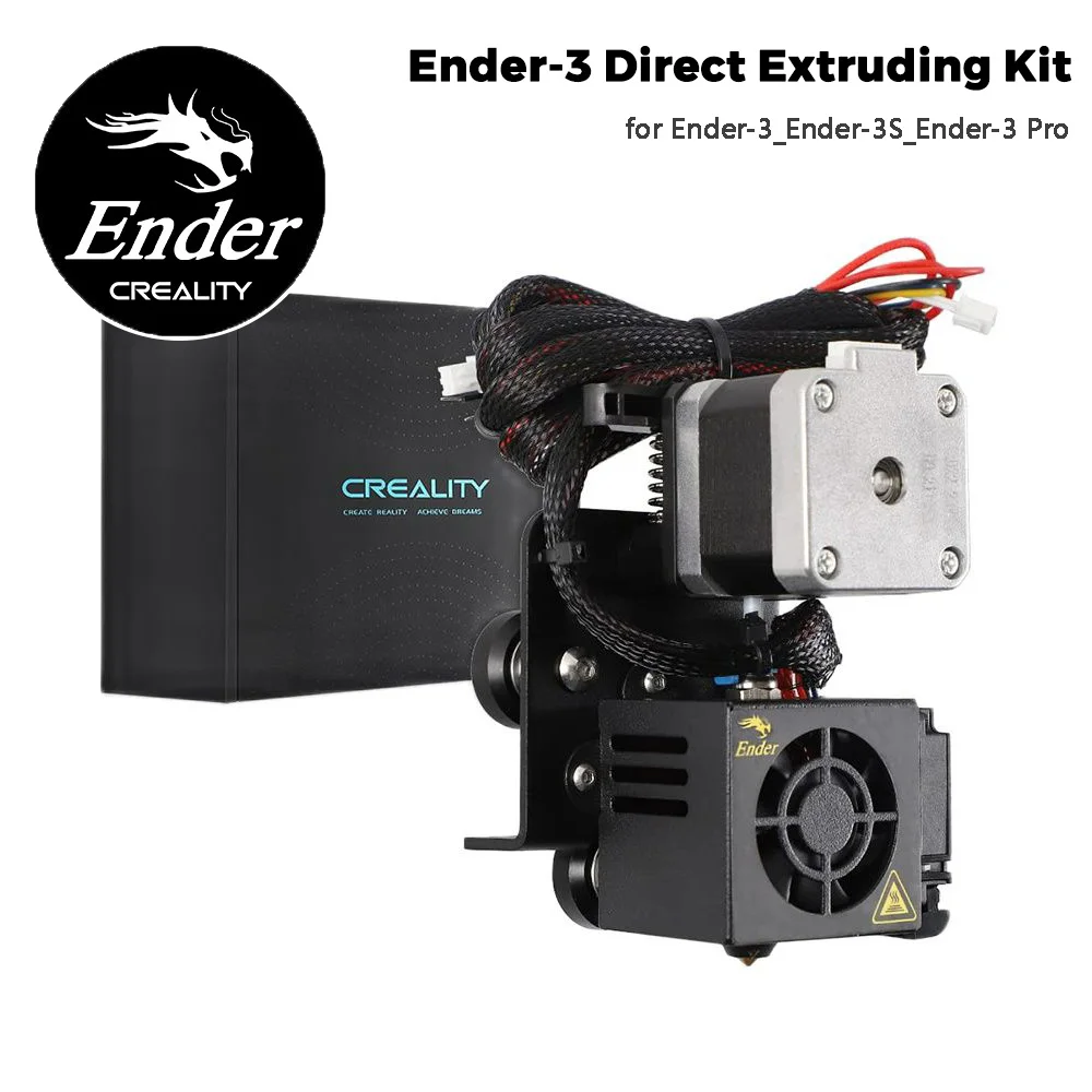 CREALITY Ender 3 wytłaczarka z napędem bezpośrednim dla Ender 3 / Ender-3 Pro ulepszony silnik krokowy Hotend zestaw 1.75mm przewody wentylatora