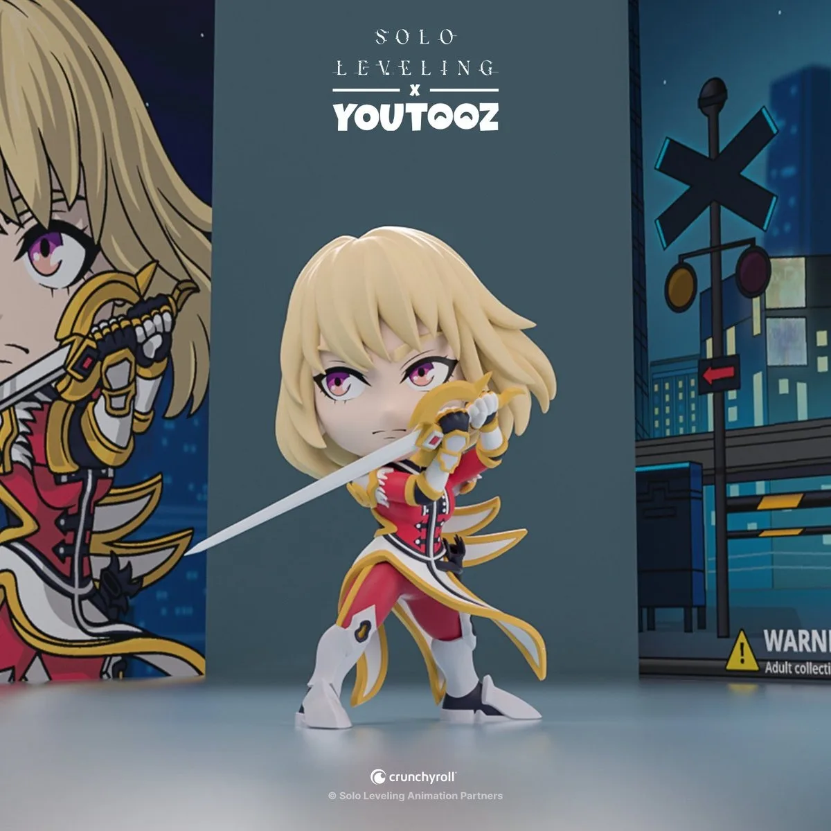 In Stock Youtooz Official Solo Leveling Collection - Cha Hae-In Igris Sung Jin-Woo Figure Model