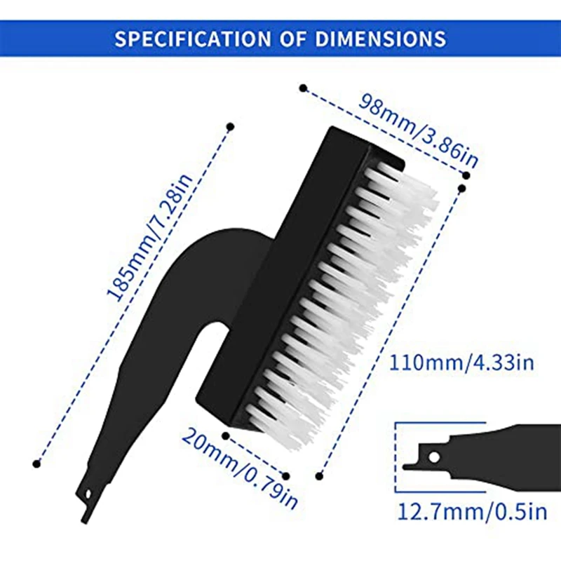 Alternativa Saw Scraper Blade Set, Black, Anexos e Adaptadores para Alternar Serras, 4pcs