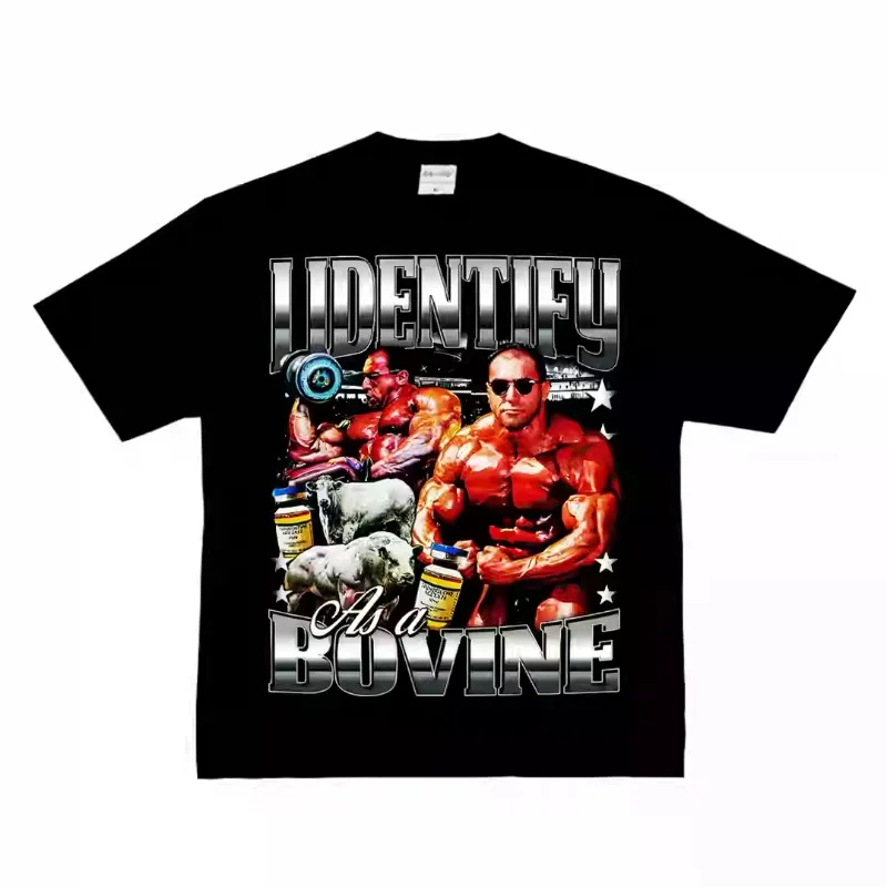 

Nasser El Sonbaty Fitness Fitness Muscle American Short Sleeve Tt Shirt Men's Top High Quality T-shirt