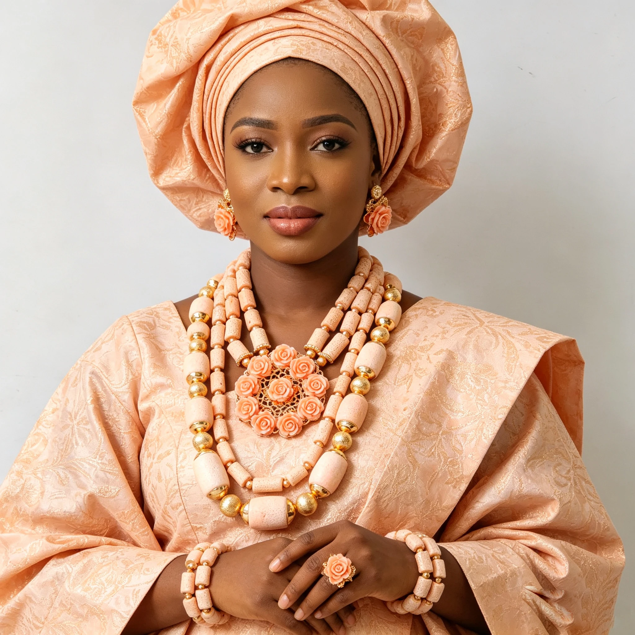 2026 New nigerian wedding original coral beads african jewelry sets