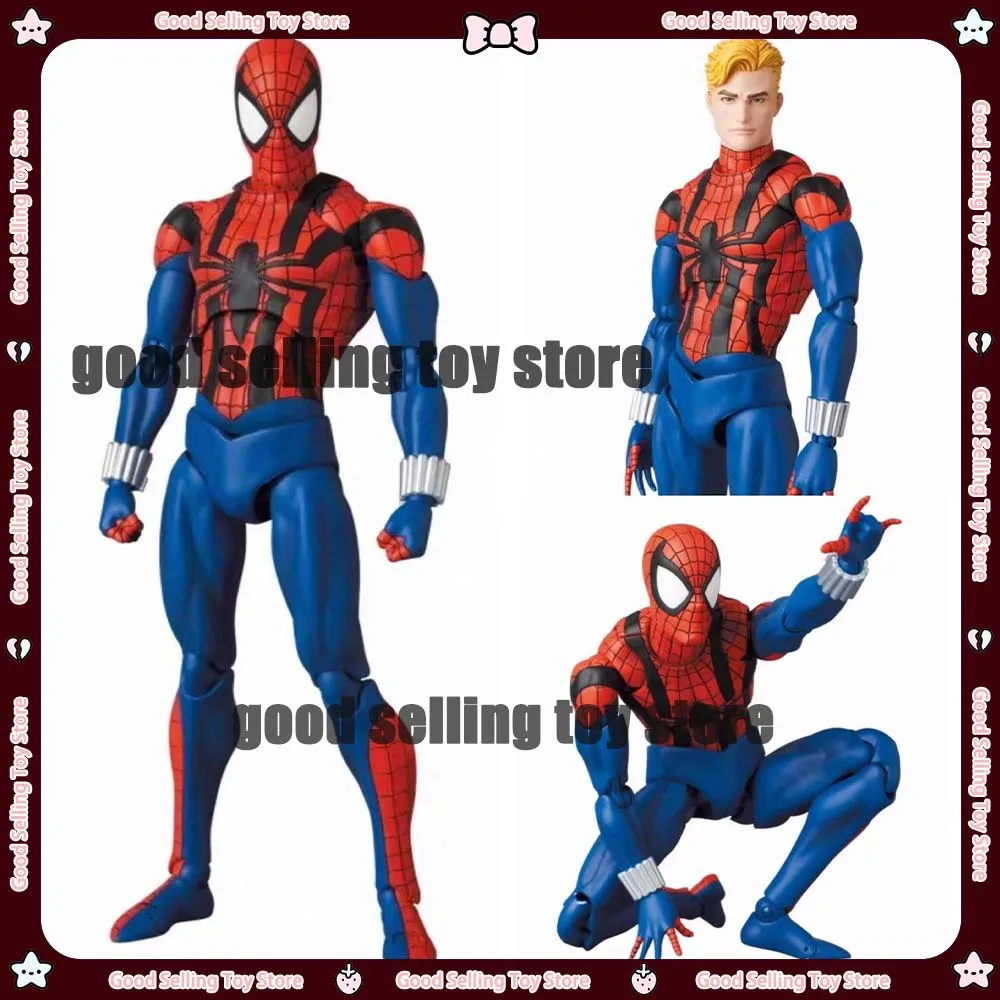 Novo ct brinquedos spiderman mafex 143 figura de ação ben reilly comic ver figura de ação final homem-aranha através dos brinquedos crianças presente