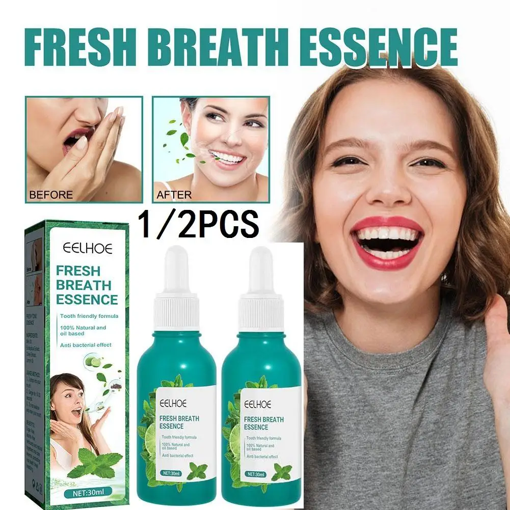 

1/2PCS Mouth Spray Breath Freshener Bad Mouth Smell Removing Care Mint Cool Drop Mint Breath Oral To Oral Rid Of Bad Get Drop