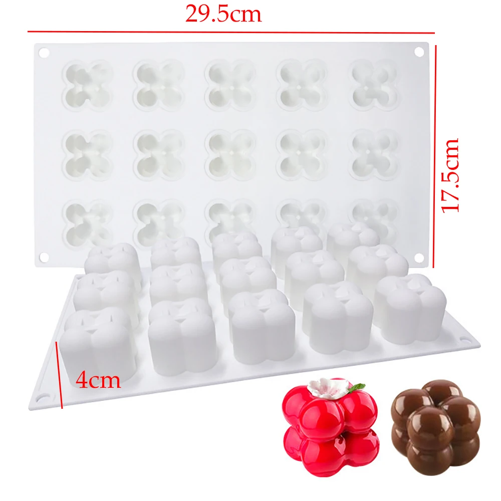 عيد الميلاد الأناناس المضلع ثلاثية الأبعاد سيليكون قالب شمعة ، المكعب السحري الصغير ، DIY بها بنفسك الجبس اليدوية ، والحرف الراتنج للديكور المنزل ، 1 قطعة