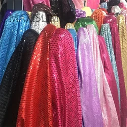 DIY 5MM Sequin Fabric Satin Fabric Embroidered Fabric Wedding Stage Performance Dance Clothing Fabric Tablecloth Home Decoration